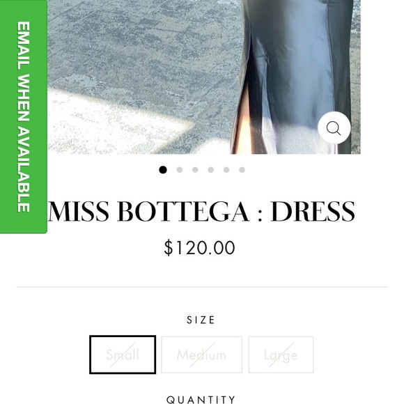 Bottega dress bflyla chain satin dress! - Picture 3 of 4